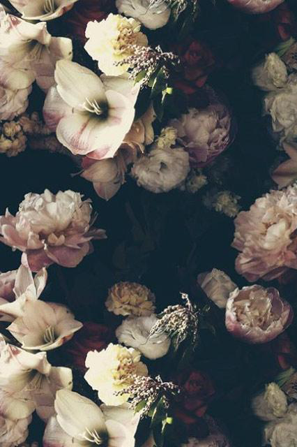 Dark flowers deals wallpaper