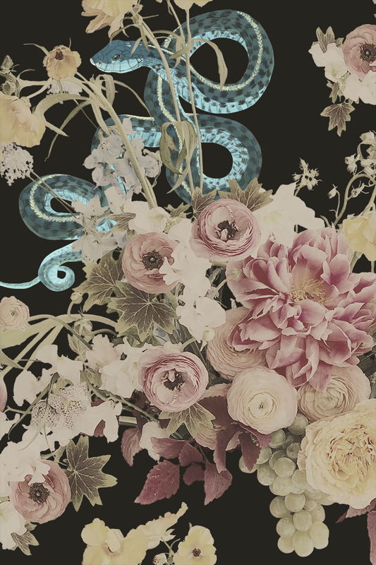 Fay Dark Floral Wallpaper - Ashley Woodson Bailey