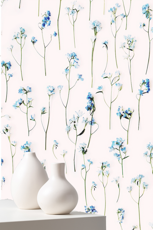 Georgina Light Floral Wallpaper - Ashley Woodson Bailey
