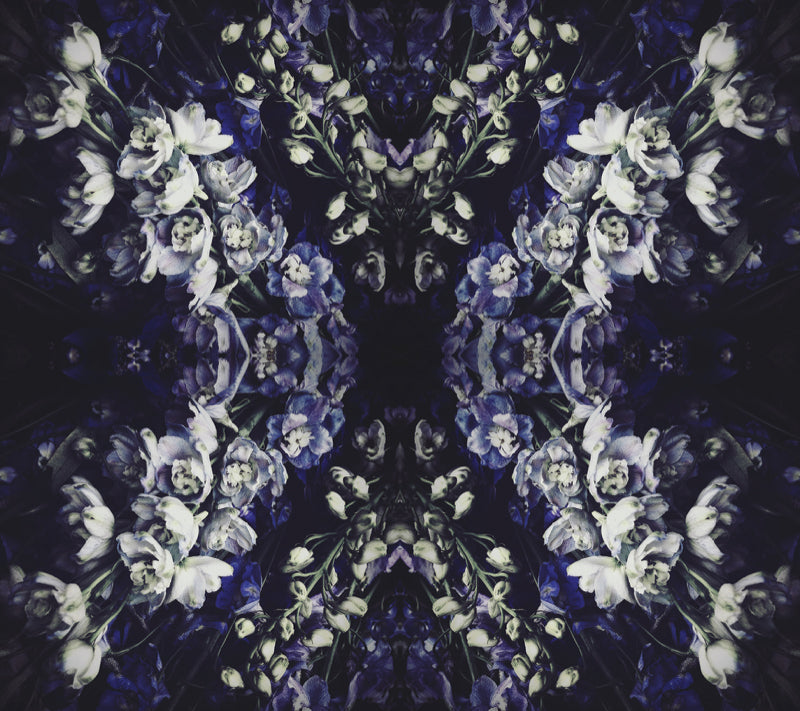 Storm Dark Floral Wallpaper - Ashley Woodson Bailey
