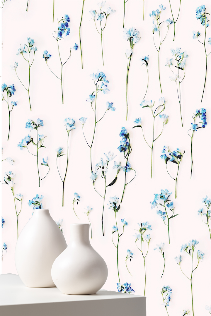 Georgina Light Floral Wallpaper - Ashley Woodson Bailey