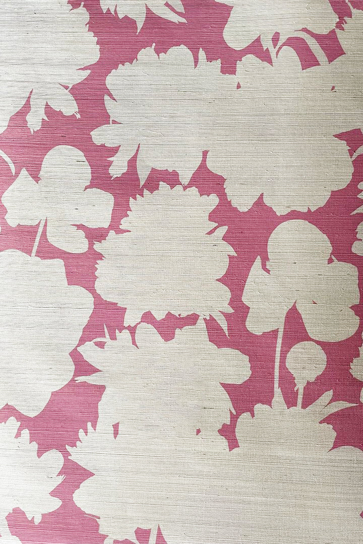 Judith Floral Grasscloth Wallpaper - Ashley Woodson Bailey