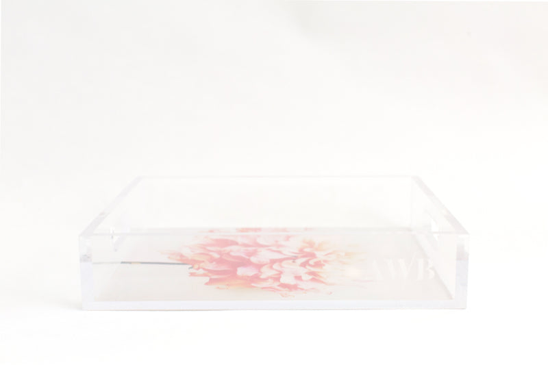 Never Forget Light Floral Tray - Ashley Woodson Bailey