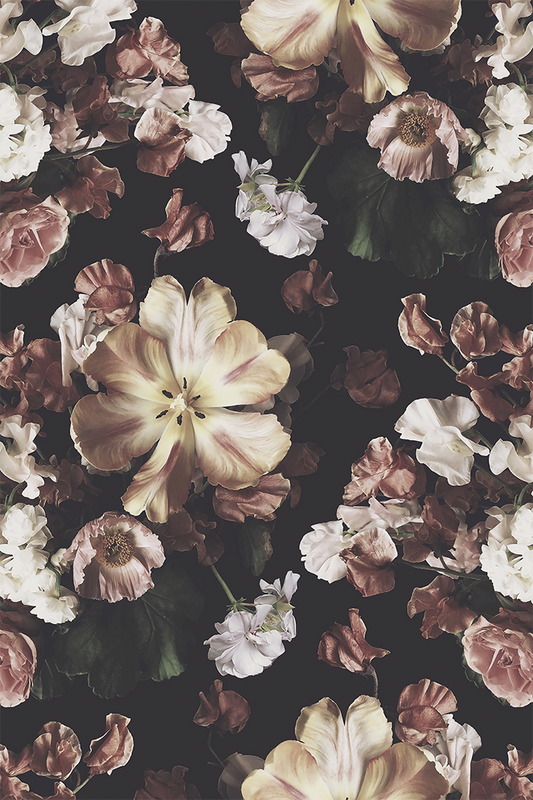 Reese Dark Floral Wallpaper - Ashley Woodson Bailey