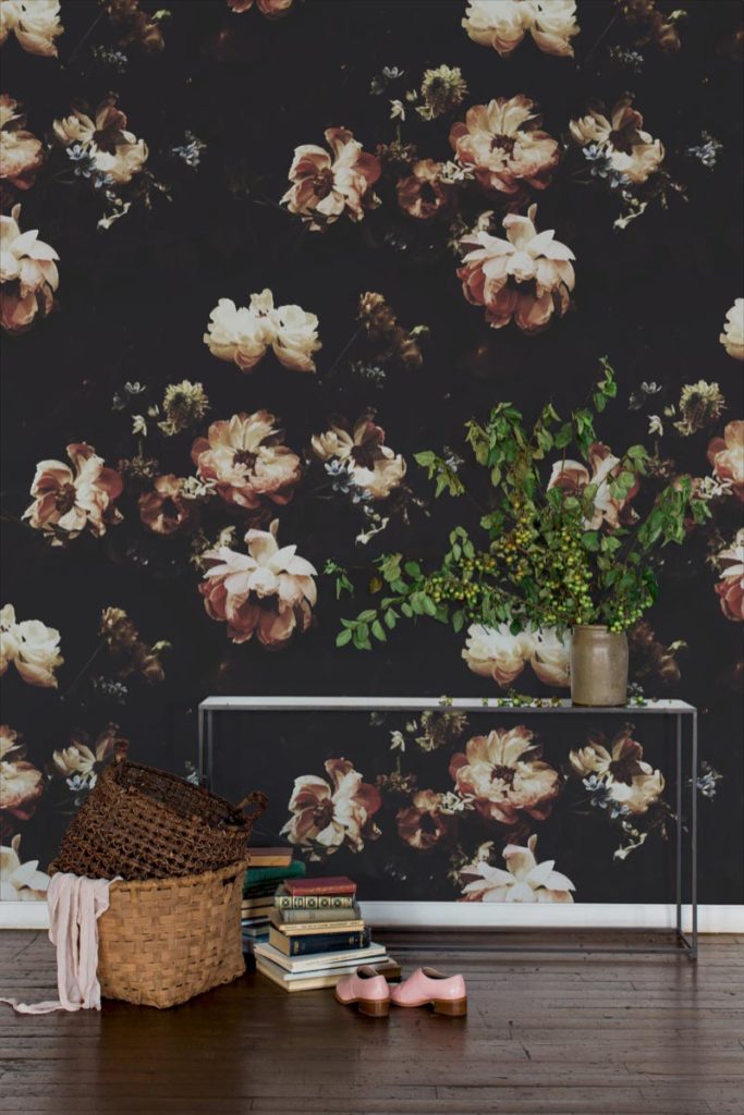 The Hunt Dark Floral Wallpaper - Ashley Woodson Bailey